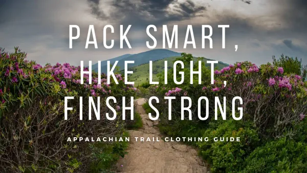 Appalachian Trail Descends Jane Bald Through Rhododendron bloom in June